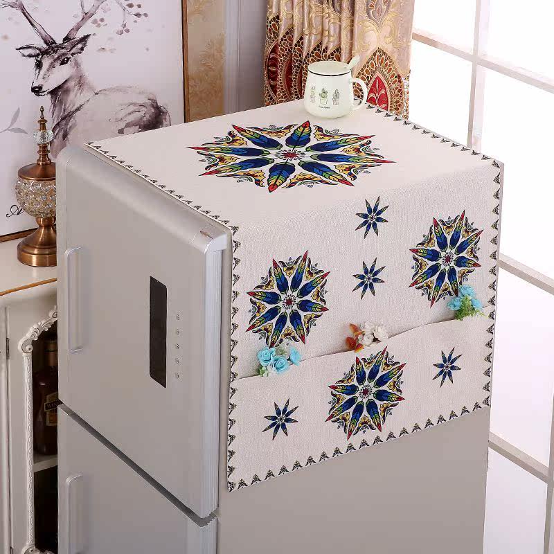 双开门冰箱专用盖布冰箱顶盖布防尘罩滚筒洗衣机罩防灰尘布微波炉