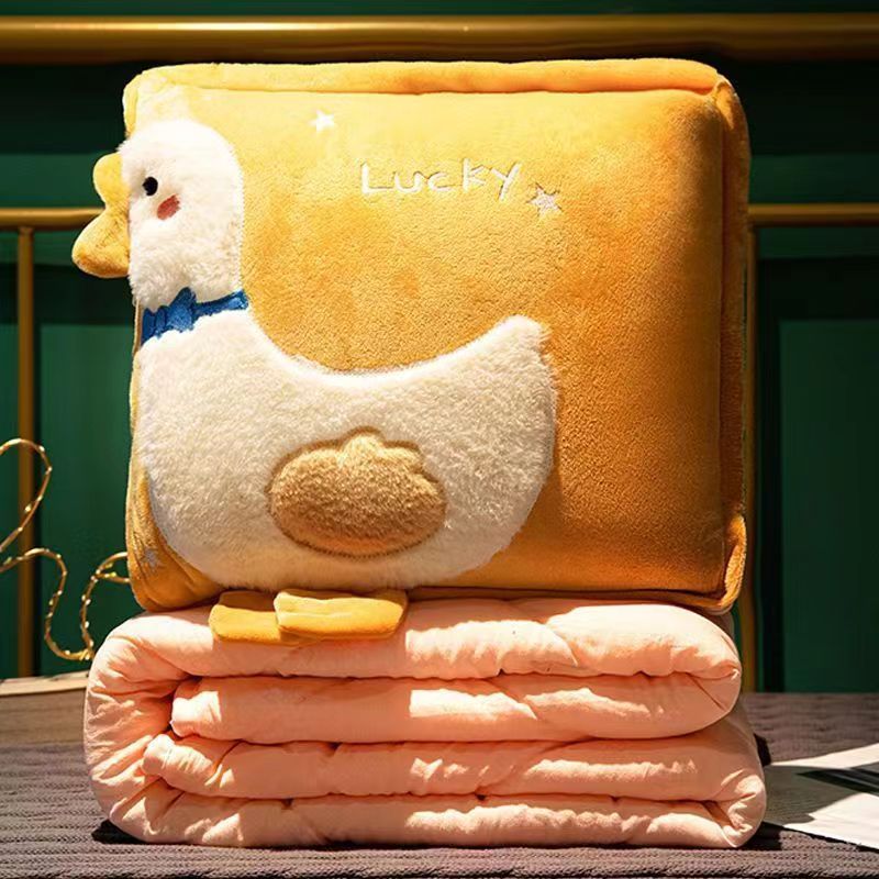 抱枕被子两用2025新款加厚加厚汽车抱枕被子两用抱枕靠垫车载午休