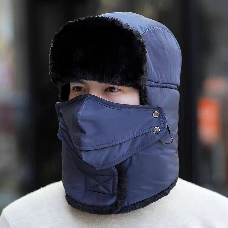 冬天防晒帽帽子男女士冬季雷锋帽冬天东北户外防寒韩版潮骑车帽滑