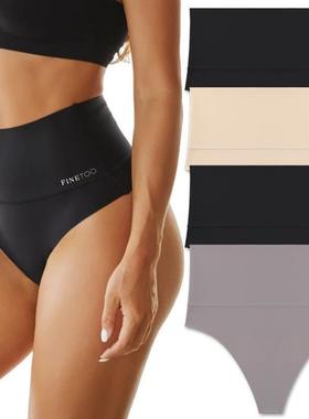 Women High Waist Seams Thongs Tummy Control Undeear