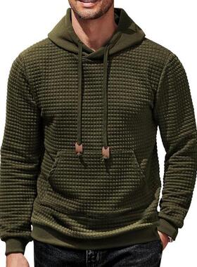 E 79327 Men's Hooded Jacquard Sweatshirt 士卫衣