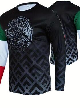 P 98825 Men's Hooded 3D Print Sweatshirt 连帽印花卫衣