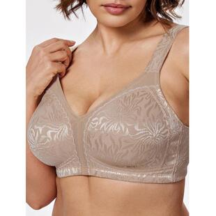跨境Size Elegant Jacquard Bra No Padding Undeire Free