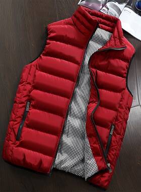 R 75111 Men's thickened stand collar vest 士加厚立领马甲
