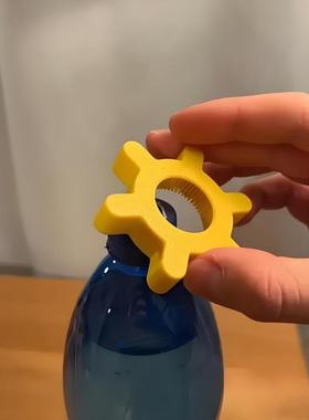秋季 Kchenware 塑料开瓶器黄色易握人体工学手柄
