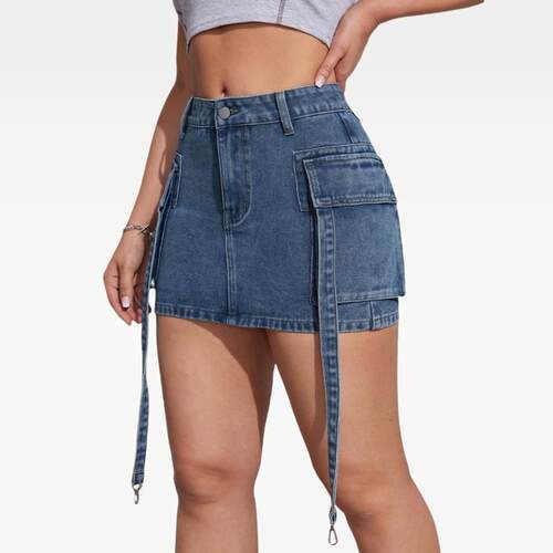 V 6330L High Waist Denim Skirt 腰牛仔裙