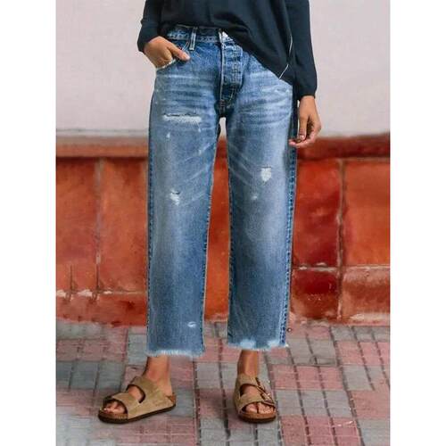 T 33206 Women's Loose Straight Jeans 宽松直筒牛仔裤
