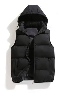 F 57631 Men's Hooded Vest Jacket 士连帽马甲