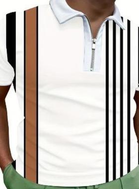 款Plus Size Trendy ripe Print Polo Shirt for n Lapel