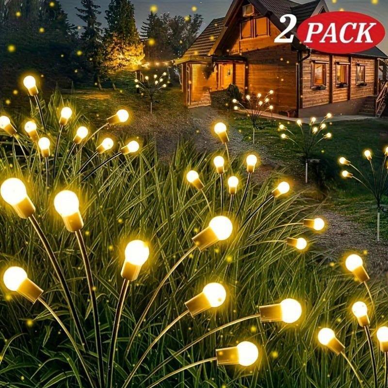 (2pcs)Solar Garden Lights New Upgraded Solar Swaying Light