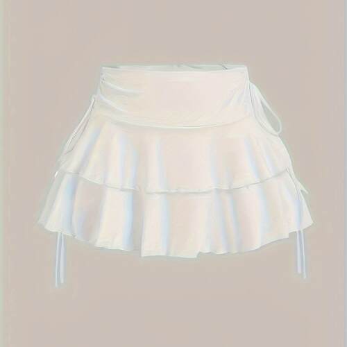 E 11191 Cake Hem Skirt with Drawstring 半身裙