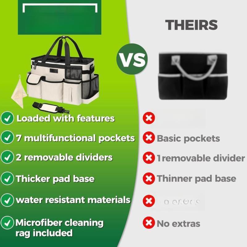 X 763 Cleaning Organizer wh Handle Large Bag for House&