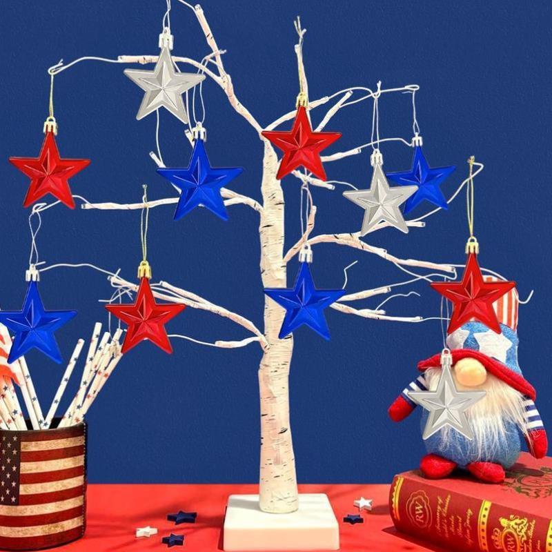Christmas Halloween Ornaments for Tree 24 PCS Fourth of July