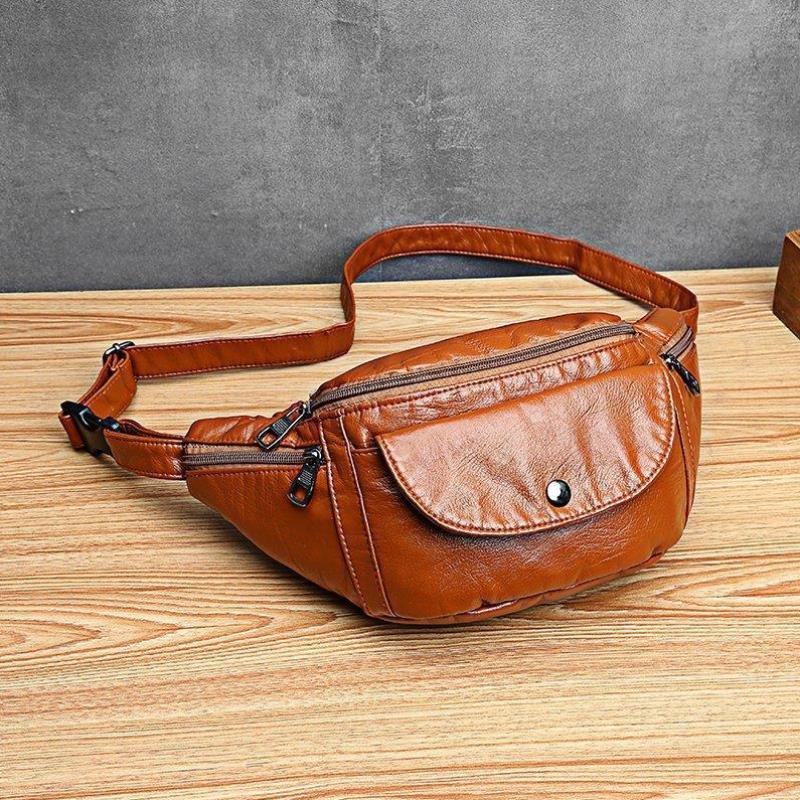 est Bag for Girls Soft Belt Bag Rivet Casual Phone Pouch Bag