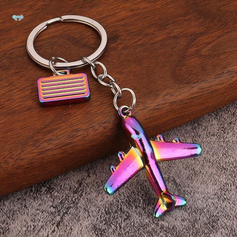 1pc 3D Small Airplane Model Keychain Small cate Faion