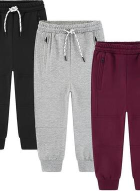 Q 10202 Heavy Cotton Solid Color Men's Pants 华棉纯色运动裤