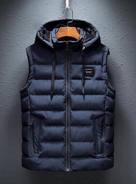 K 35819 Men's Thickened Warm Vest 韩版修身马甲