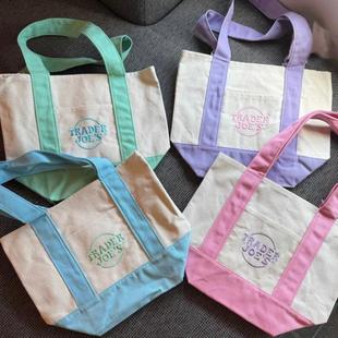Tote Bags LIMITED 跨境Pastel NWT Canvas EDIN LOT Mini