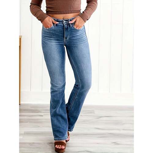 S 81411 High Elasticity Flared Jeans 弹微喇牛仔裤