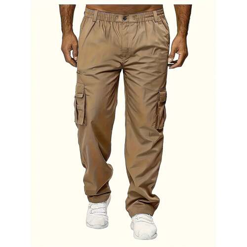 C 53321 Multi Pocket Casual Straight Leg Pants 多口袋工装长