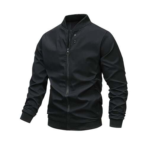 B 37480 Men's British stand collar baseball jacket 士英伦