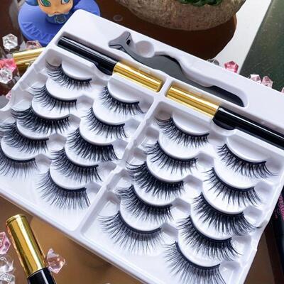 10 Pairs Upgraded Cat Eye Magnet Eyelaes Whole Pair Of跨境
