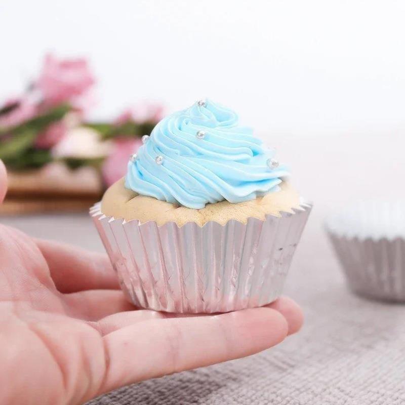 100 p?s box paper colored cake cupcake lining decor cupcake