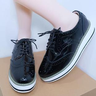 Shoes Casual Thick 跨境Women Faion Oxford Sole Bri