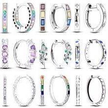 925 erling Silver Original Charm Blue Zircon Cat Claw Butt