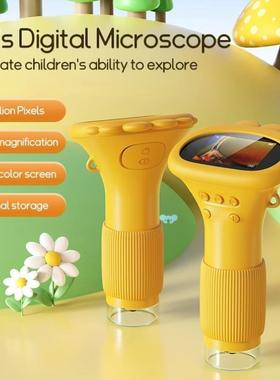 Microscope for Kids Portable Handheld Magnifying Glass for