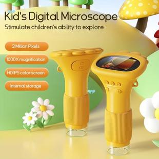 Microscope for Kids Portable Handheld Magnifying Glass for