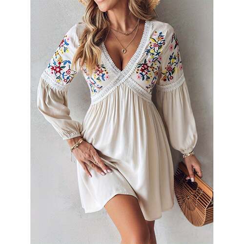 G 40951 Bohemian Embroidered Dress 波西米亚刺绣连衣裙