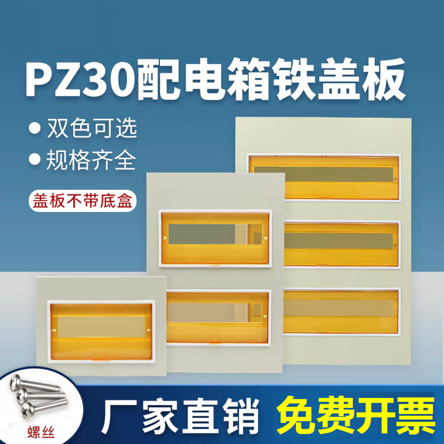 家用配电箱盖板pz30家庭开关箱面板强电箱盖电表箱空开箱盖子配件