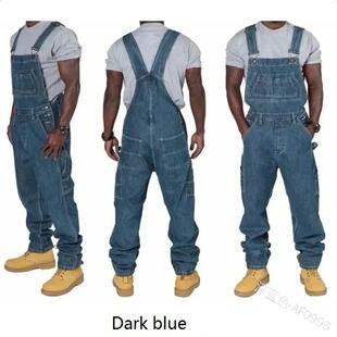 H 88259 Fashion Men's Denim Jumpsuit 潮流士牛仔连体