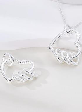 925 erling Silver Blue Sea Heart Butterfly Evi