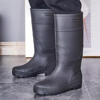 N 318 Rain boots men's models tall oes rubber雨靴男
