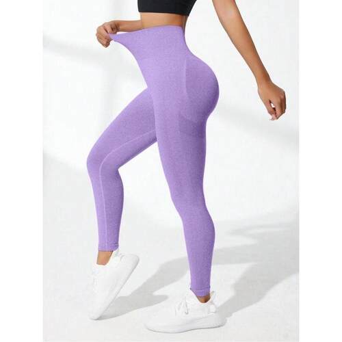 P 22068 Seams High Waist Peach Yoga Pants 无缝腰瑜伽裤