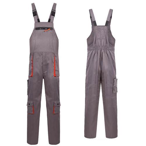 H 53384 Gray overalls work uniform 灰色背带汽修服