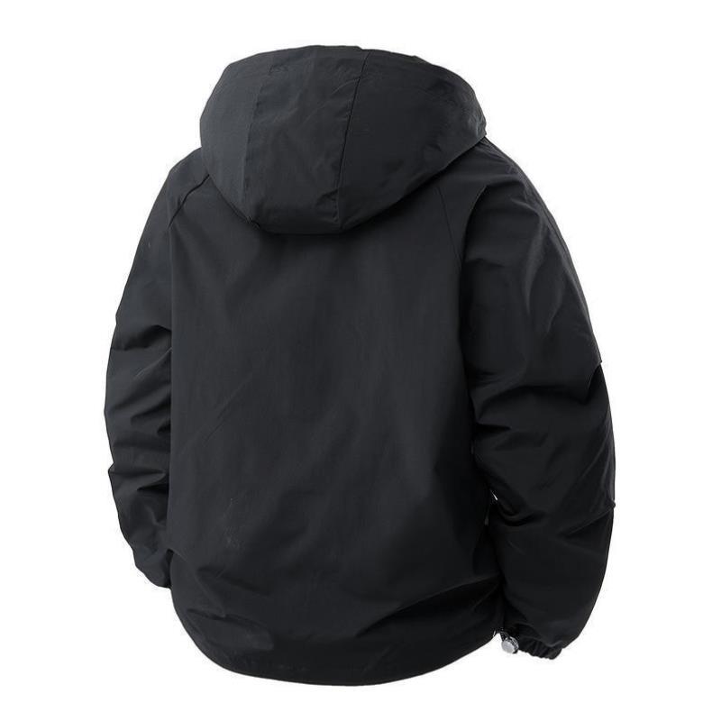 n's Heavy-Duty Hooded Jacket - Windproof, Plus Size/Big &