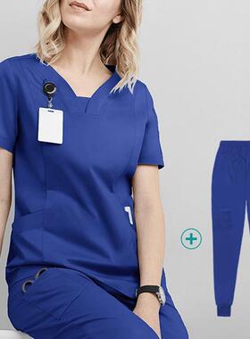 跨境2025 dical Scrubs Set for Doctors Nurses Surgeon