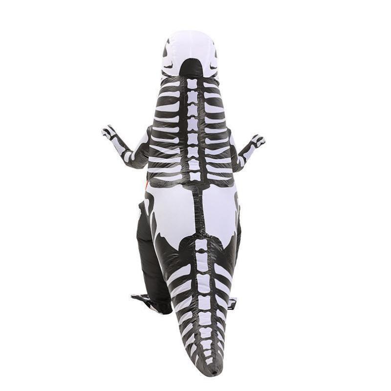 跨境inflatable adult dinosaur skeleton costume trex