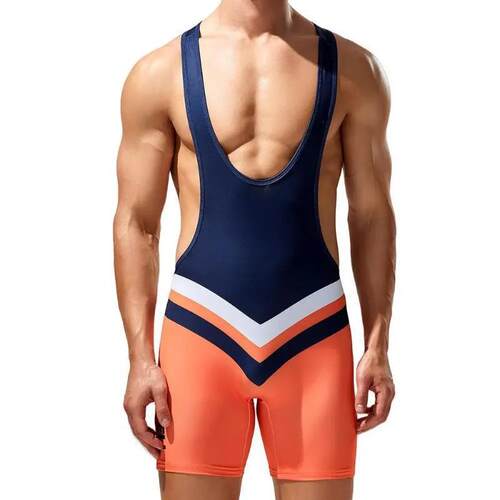 H 56193 Men's Fitness Vest 士健身摔跤背心跨境外贸发