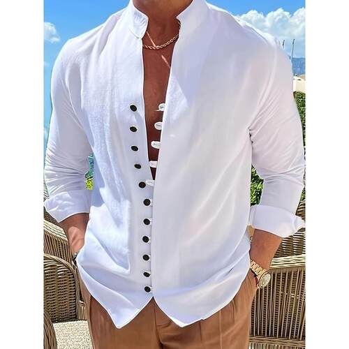 H 92288 Retro Loose Fit Long Sleeve Shirt 复古宽松衬衫