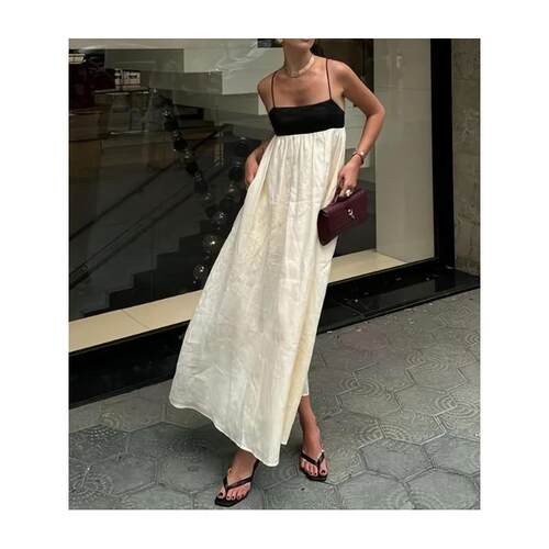 H 34741 Elegant Black White Dress 气质长裙
