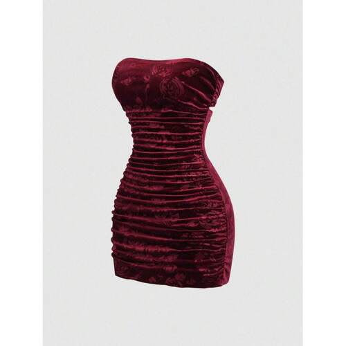 H 59406 flocked mini dress 植绒迷你连衣裙