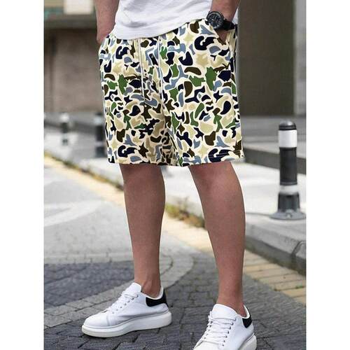 H 73604 Men Camo Shorts 士短裤跨境速卖通外贸