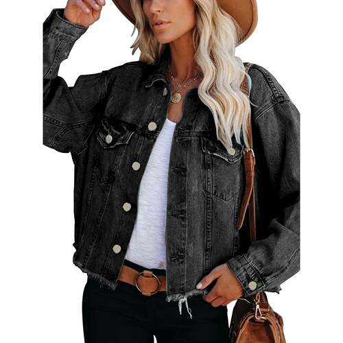 I 14733 Fringed Denim Jacket 流苏牛仔夹克