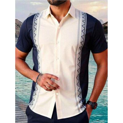 T 51466 Hollow Two-piece Men's Set 镂空透气短袖短裤套