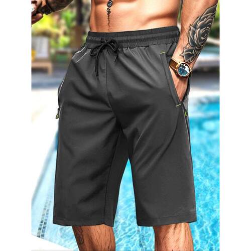 T 47168 Men's side pocket shorts 士侧袋运动短裤跨境速