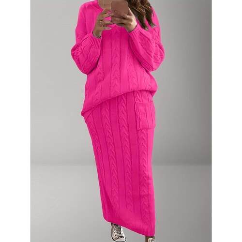 H 85785 Knitted Sweater Dress Set 毛衣套装
